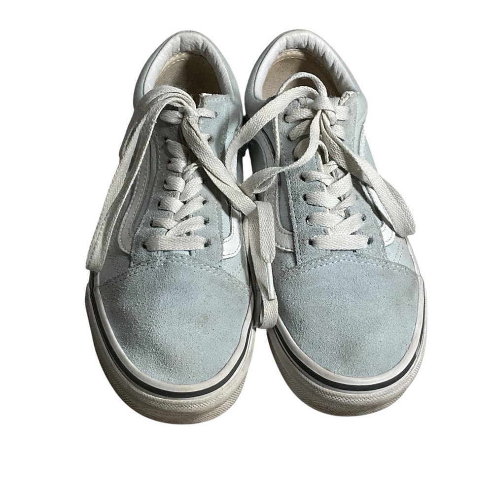 Vans Old Skool baby blue suede sneakers | size W6, M4.5